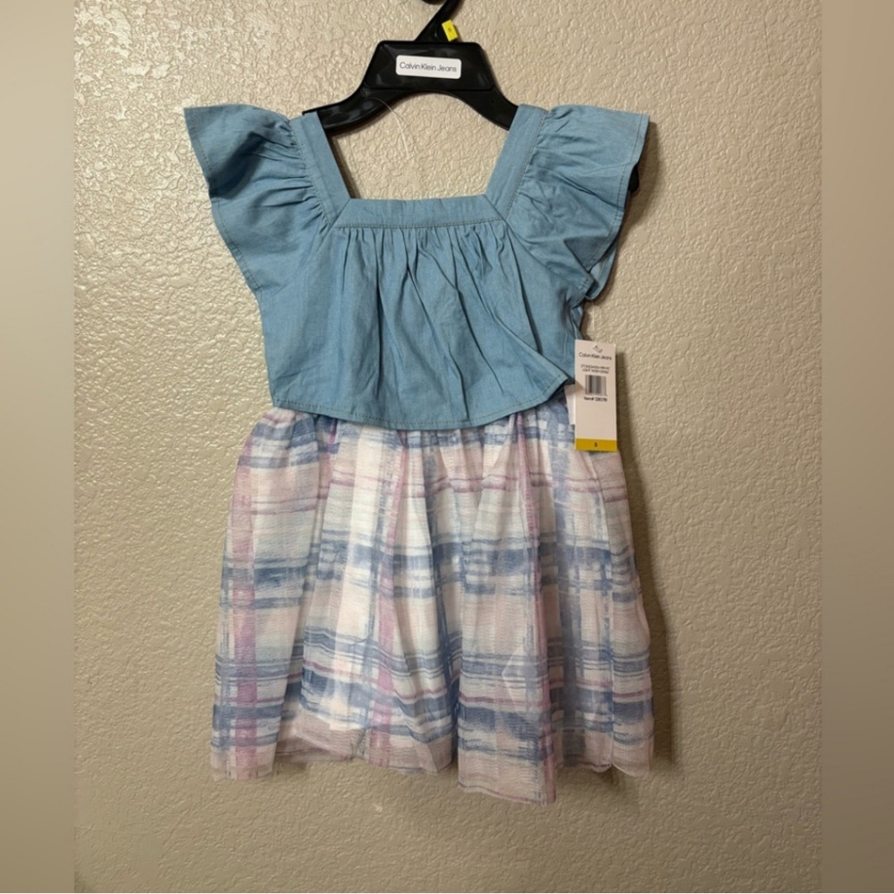 New! Calvin Klein Dress Size 7 girls kids toddler Fast shipping Holidays NWT NIB - Picture 8 of 8